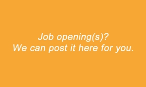 We can post your job opening here