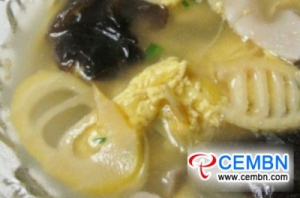 Recipe: Superb egg soup with Black fungus and bamboo shoots