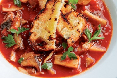 Royal Trumpet Mushroom Cioppino